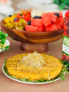 Spanish tortilla served at a private event