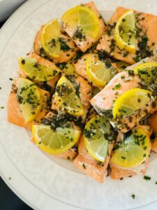 Crostini canapés as finger food for an event